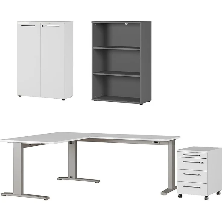 GERMANIA Bürokombination AGENDA BHT 520x120x80 cm bunt Komplett-Büro Büro