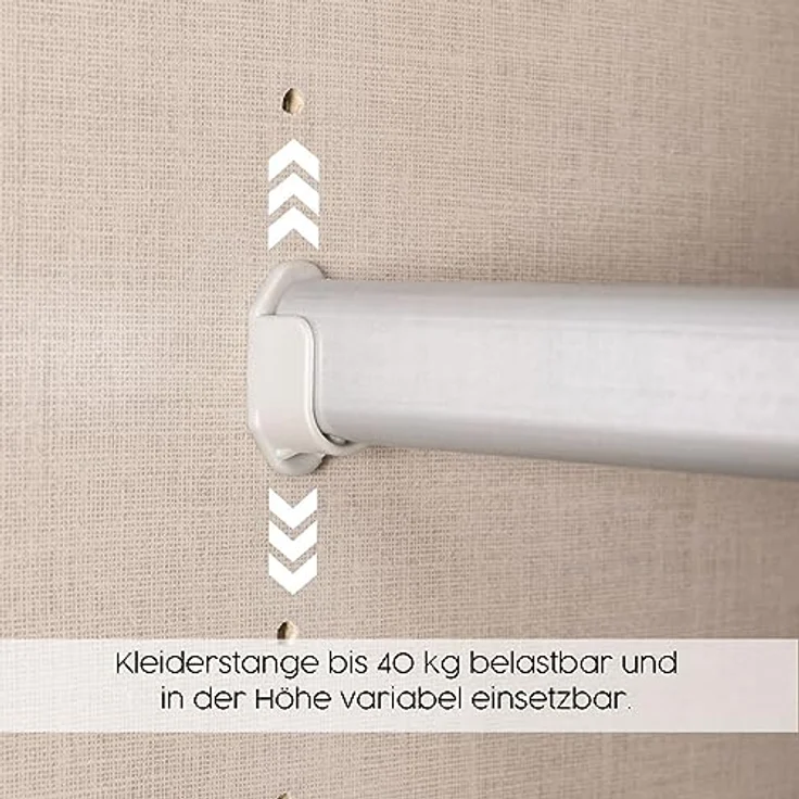 Rauch Möbel Lagoa, Kleiderschrank, Garderobe für Schlafzimmer, Kinderzimmer, Jugendzimmer 2-türig, 2 Schubladen, mit Zubehör Basic, Farbe Eiche Sonoma, Holz, Breite 91 cm – Bild 15