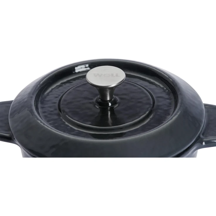 WOLL Iron Mini‑Kasserolle Set Ø 10 cm/ H: 5 cm/ 1 L zwei Teile Carbon Grey Gusseisen Induktion & Ofen geeignet spülmaschinenfest mit Deckeln – Bild 5