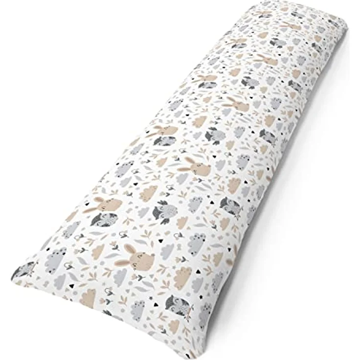 Amilian Seitenschläferkissen 150 cm x 40 cm (Made in EU), Stillkissen, Lagerungskissen, Schwangerschaftskissen zum Schlafen, Pregnancy Pillow, Lagerungskissen mit Bezug – Bild 2