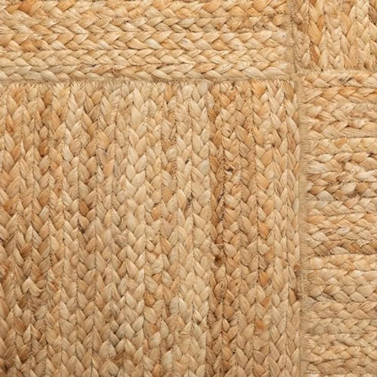Steffensmeier Juteteppich Goa, Flachgewebeteppich aus Naturmaterialien, rechteckig, 60x110 cm, für Fußbodenheizung geeignet, biologisch abbaubar – Bild 2