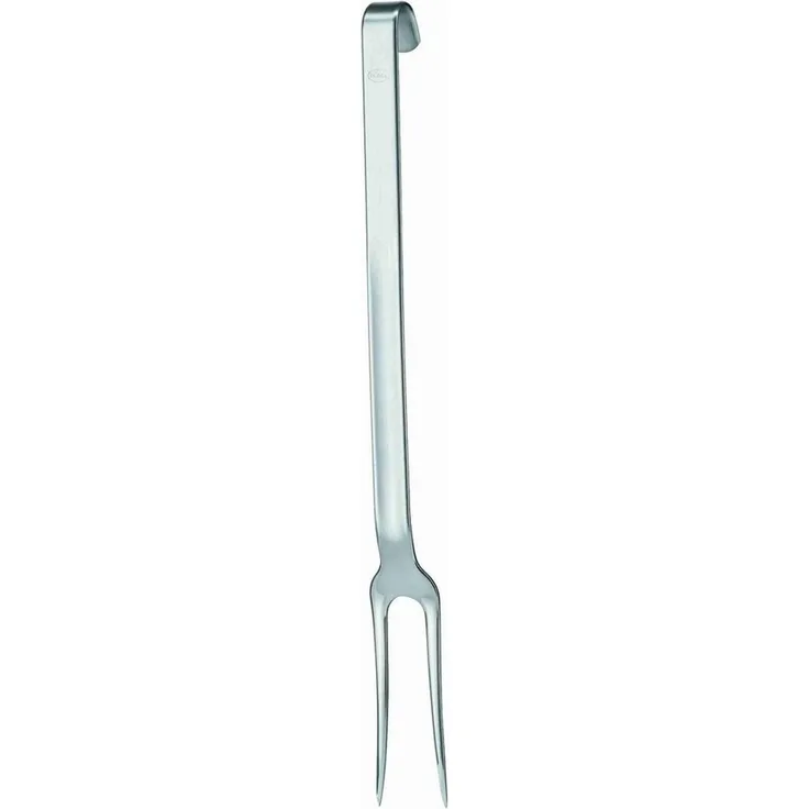 Rösle Haken Fleischgabel, spülmaschinengeeignet, Edelstahl 18/10, Silber, 35 cm