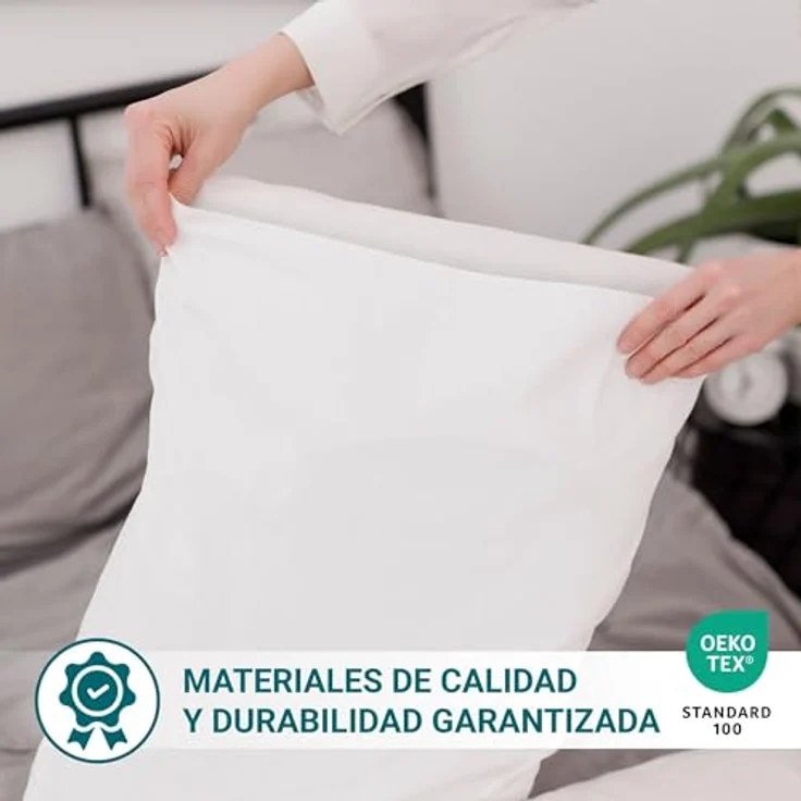 ECOMMERC3 2 Kissenbezüge, 50x75 cm, extra weich und bequem, weiß, atmungsaktiv, leicht zu waschen – Bild 3