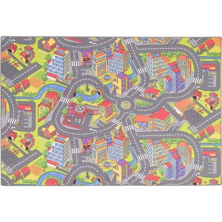 Snapstyle Kinderteppich Kinder Spiel Teppich Little Town 3D, Rechteckig, Höhe: 4 mm – Bild 4