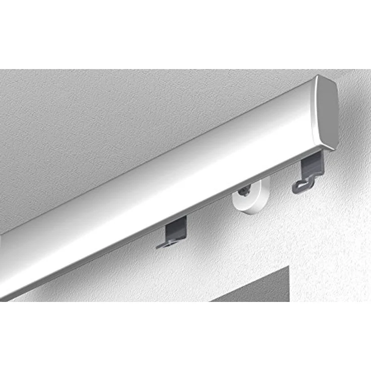 Garduna Gardinenschiene Garduna SmartGlide!, Gardinenschiene Silber, 1-läufig, gebohrt, Aluminium – Bild 2