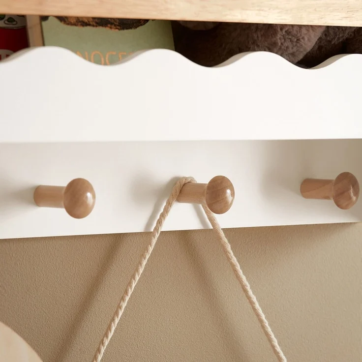 SoBuy KMB78-W Kinderregal, MDF, Lackiert, Weiß, 73 x 80 x 15 cm – Bild 4