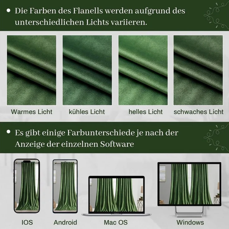 BTTO V&G Gardine VerdunkelungVorhang 2 St Samt,Multifunktionsband Vorhang Blickdicht, Thermovorhänge, BXH:132X213cm/132X244cm/132X274cm Vorhang – Bild 3
