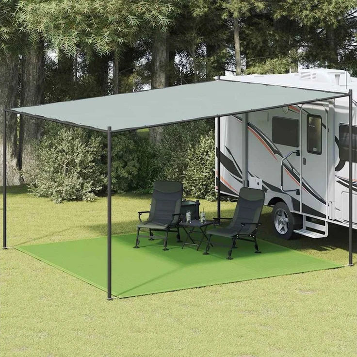 vidaXL Zeltteppiche 400 x 400 cm Zeltteppich HDPE 400x400 cm wetterbeständig ideal für Cam, Höhe: 0 mm – Bild 2
