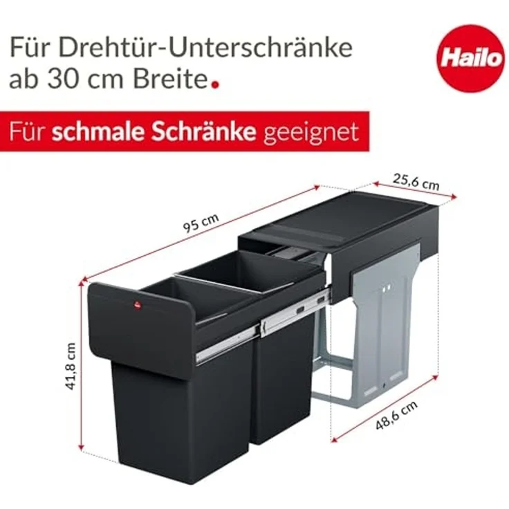 HAILO Einbaumülleimer EcoLine Design L – Bild 6