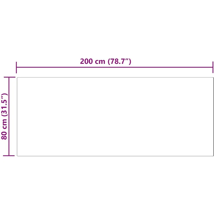 vidaXL Kunstschaffell Teppich Tafalla Schwarz 80 x 200 cm Polyester 42021567 – Bild 9