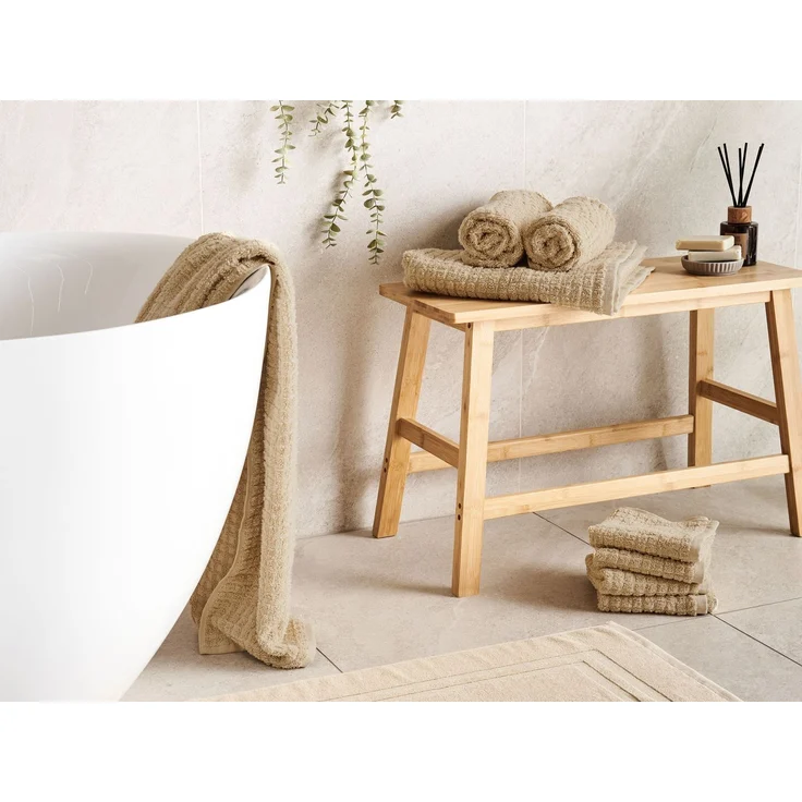 Handtücher 9er Set ATAI Baumwolle Beige – Bild 3