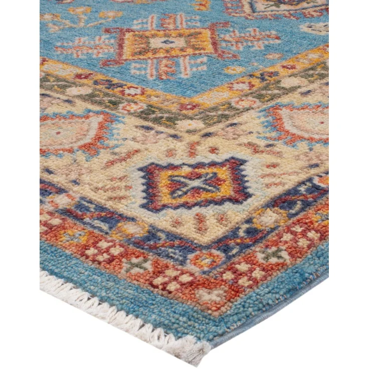 Ziegler Teppich - Kazak - 243x172 cm - hellblau – Bild 4