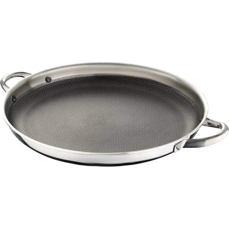 Paellapfanne Edelstahl 36 cm traditionelle Paella Pfanne Antihaft Wabenstruktur Induktion – Bild 4