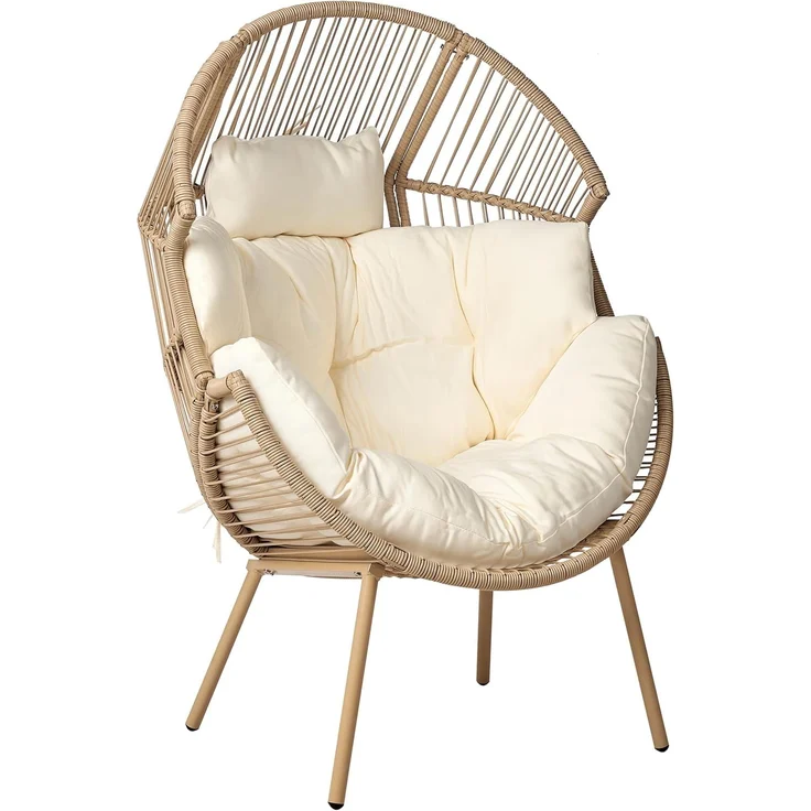 Gartenstuhl MURANO mit Fußstütze Natürlich – Bild 4