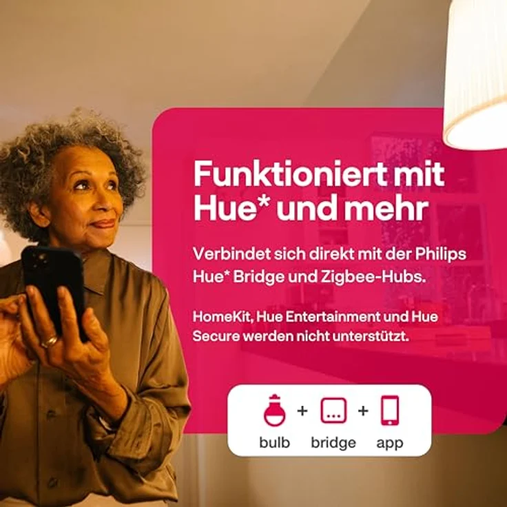 innr Zigbee Smart Lampe E14, Warmweiß, Dimmbar, 2 Stück, kompatibel mit Hue* und Alexa (Bridge erforderlich) – Bild 5
