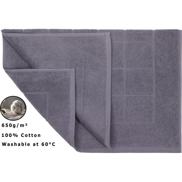 Betz Badematte Badvorleger Berlin Größe 50x70 cm Qualität 650 g/m², beidseitig nutzbar, Baumwolle, maschinenwäsche – Bild 3