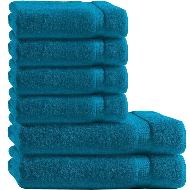 TRENDBUY24 Handtuch Set 6-TLG Premium Frottee Handtücher Duschtücher Set 100% Baumwolle, (Handtuch und Duschtuch, 6-St), schnell trocknend – Bild 5