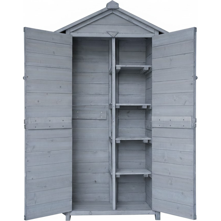 Werkzeugschrank aus Holz, ca. 88 x 45,5 x 168 cm, grau – Bild 6