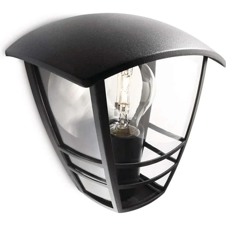 Philips Creek wall lantern black 1x60W 230V – Bild 2