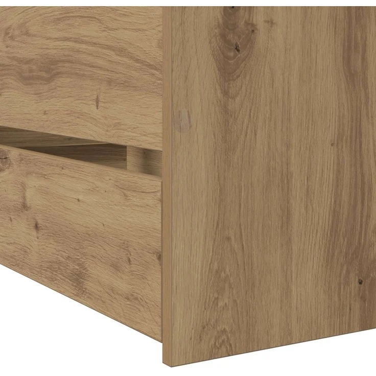 vidaXL Bettrahmen mit Schubladen Kunsthandwerk Eiche Holzwerkstoff 3429516 – Bild 6