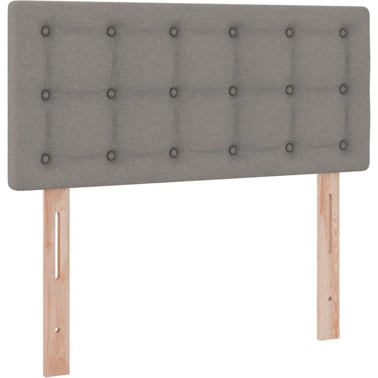 vidaXL LED-Speicherbett mit Matratze Taupe 90 x 190 cm Stoff 3371241 – Bild 10