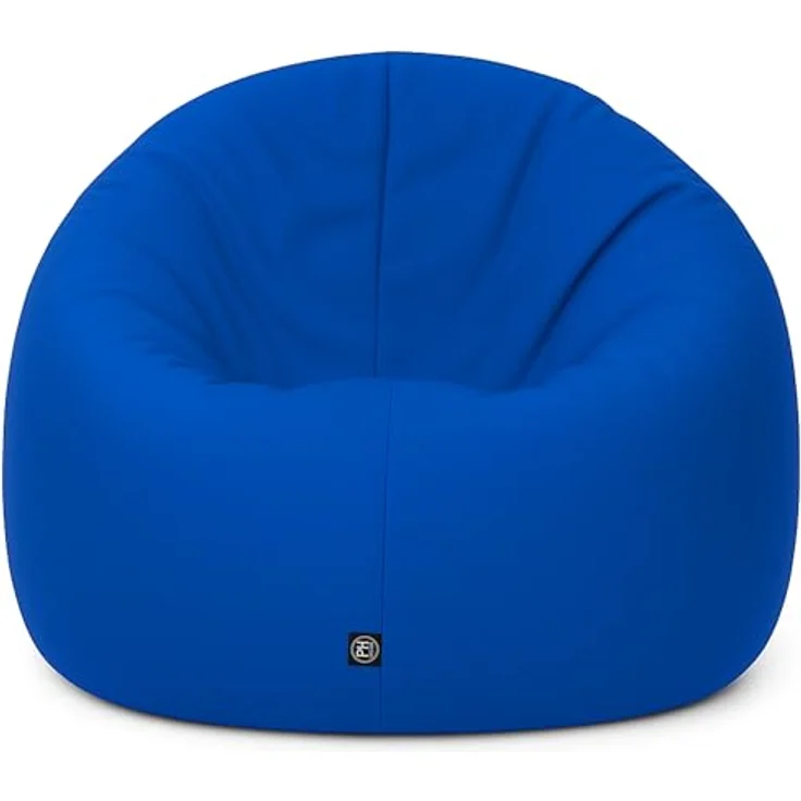 PATCH HOME 2 in 1 Funktion Sitzsack Sessel Bean Bag Sitzsäcke Gaming mit Reißverschluss bereits befüllt - Ø 125cm - Blau – Bild 7