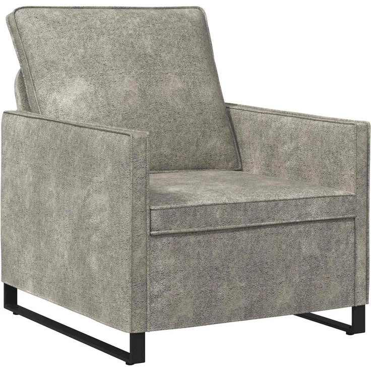 vidaXL Sofa-Set 2 pcs Hellgrau Kunstwildleder 3433119 – Bild 2