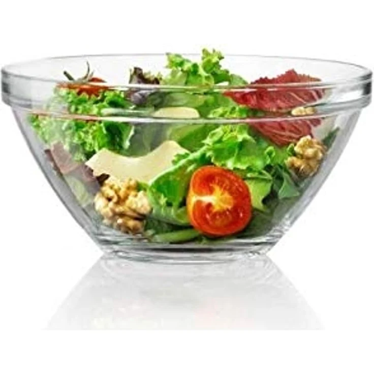 Bormioli Rocco Schale Bormioli Rocco Pompei Salatschale 23cm – Gehärtetes Glas, Stapelbar, Glas – Bild 2