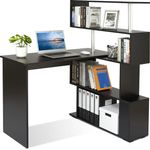 Meerveil Computertisch L-Förmig, 157 x 45 x 130,5 cm