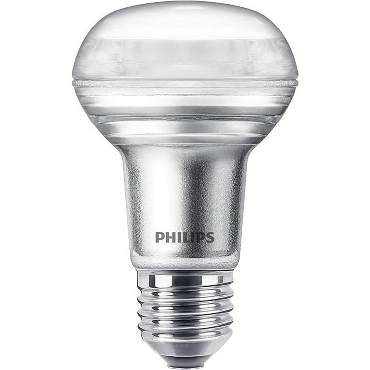 Philips LED Classic E27 Lampe, 40 W, Reflektor, R63, silber, warmweiß, 1 Stück (1er Pack) – Bild 1
