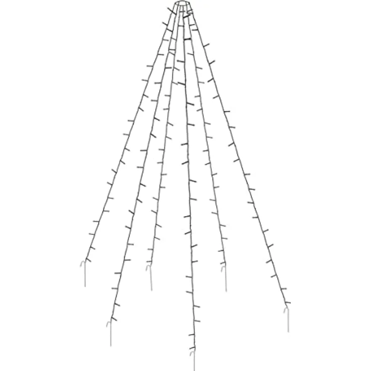 Spetebo LED-Lichternetz LED Fahnenmast Lichterkette 400 LED, 400-flammig, Fahnenmast und Weihnachtsbaum Beleuchtung – Bild 2