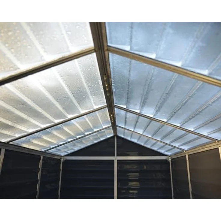 Palram - Canopia Kunststoff Gerätehaus Skylight 65 | Dunkelgrau | 154 x 185 x 217 cm – Bild 3