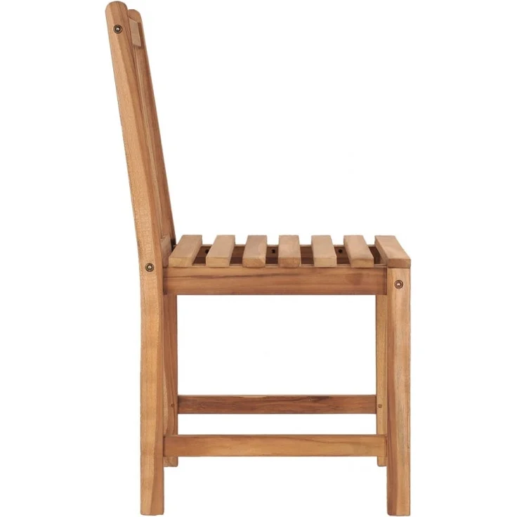 vidaXL Gartenstühle 8 Stk. mit Kissen Massivholz Teak 3073148 – Bild 4