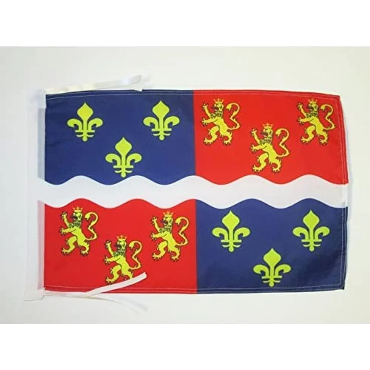 AZ FLAG Flagge Département Somme 45x30 cm Somme Polyester 100D Kordeln | Für innen und außen dekorative Flagge doppelte Nähte und verstärkte Kanten mit Schnüre 100D Polyester