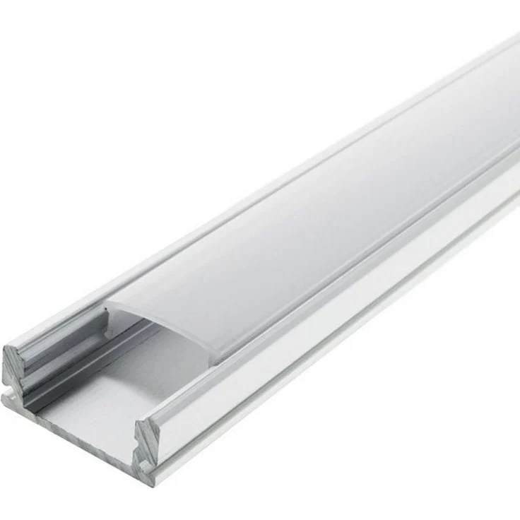 2m Aluprofile Alu Schiene Leiste Profil LED Kanal Deckenanbringung für LED Strip Profil mit Milchglas Abdeckung Profil A – Bild 4