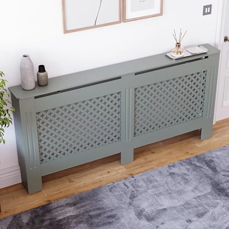 Vida Designs Kommoden & Sideboards, Mitteldichte Holzfaserplatte, Grau, Extra Groß – Bild 5