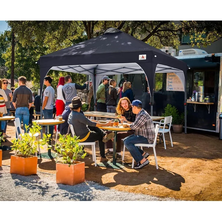 Wasserdichter Pop-Up Pavillon 3x3M Festival Sonnenschutz mit – Bild 7