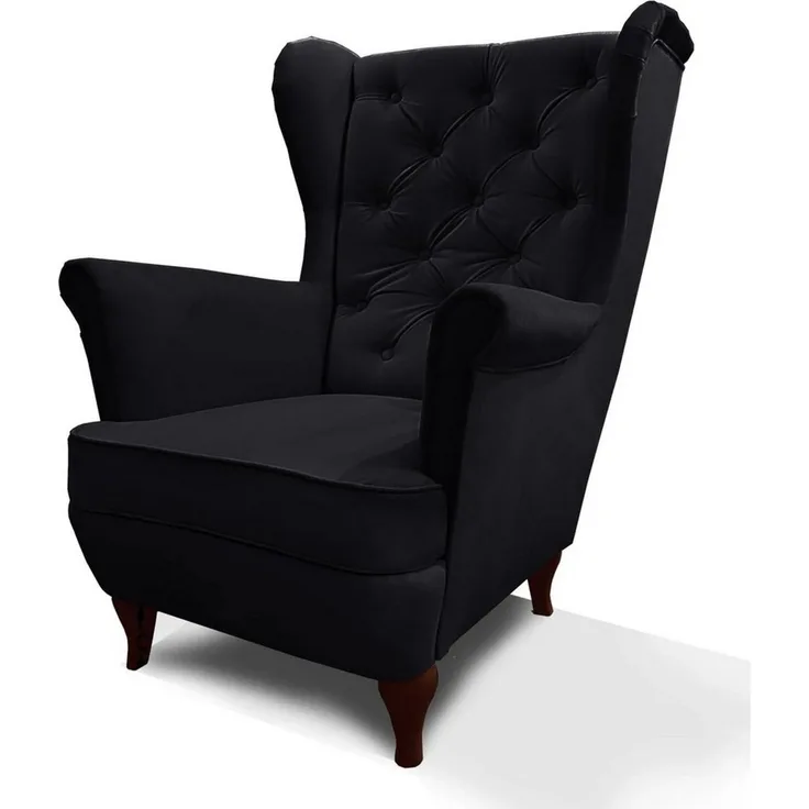 Beautysofa Ohrensessel Ohrensessel Sessel FALCO Chesterfield Wohnzimmersessel Fernsehsessel