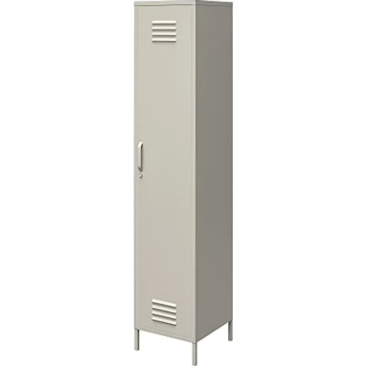 DHP Furniture Dorel Home Metallschrank, Schließfach, Taupe, Einheitsgröße
