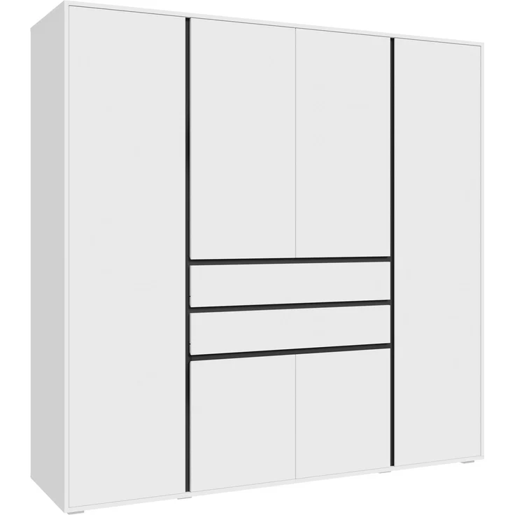 Falun Kleiderschrank 4-türig in weiß – Bild 1