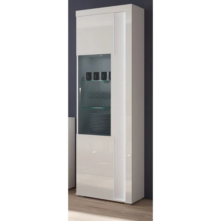 Vitrine Sunroof in weiß Hochglanz 60 x 202 cm – Bild 1