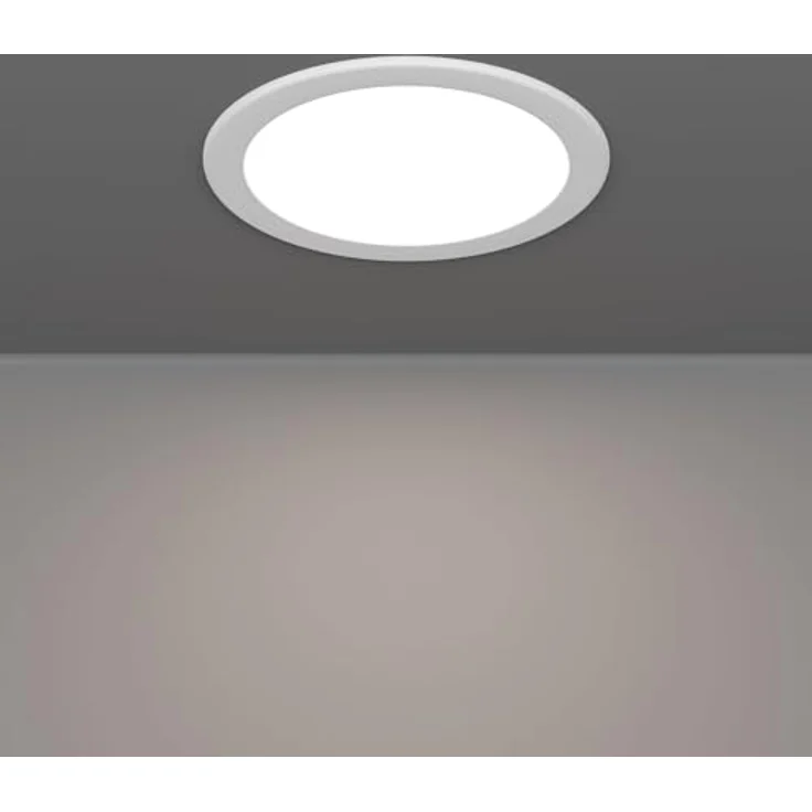 EGLO LED Einbaustrahler Fueva 6, runde Badezimmer Einbauleuchte, IP44 Schutz, dimmbare Lichtfarbe (warmweiß, neutralweiß, kaltweiß), 10,5 Watt – Bild 2