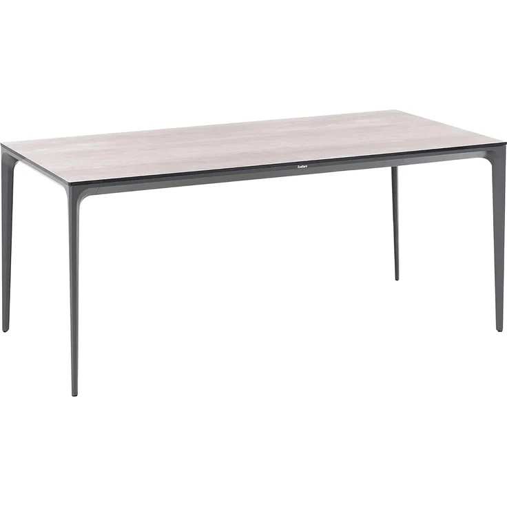 Gartentisch SOVARETO 180 cm 90 cm Holzoptik Hellgrau – Bild 4