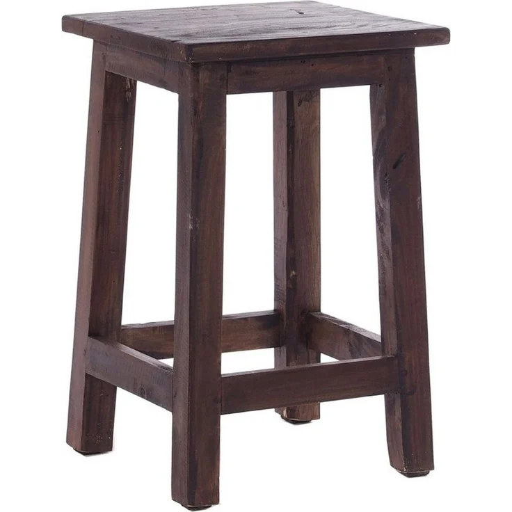 DESIGN DELIGHTS Hocker Sitzhocker MADERO, 48x30cm(HxB) Altholz Holzhocker, massivholz Hocker – Bild 1