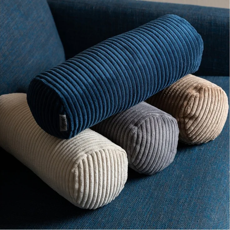 Herlag Nackenrolle Kissenrolle ELLA, 65x20cm oder 40x15cm, 4 Farben, Wohnzimmer, Schlafzimmer