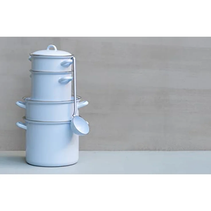Riess Topf mit Chromrand 18cm 3 L pastell modra – Bild 3