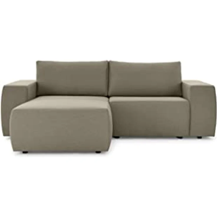 LOOKS by Wolfgang Joop Looks II Designer Ecksofa, Eckcouch, beidseitig montierbar, Polstersofa, Schlamm, 242 x 160 x 70 cm – Bild 2
