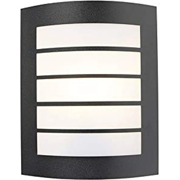 Qazqa Außen-Wandleuchte Miro, ohne Leuchtmittel, E27, Schwarz, Modern, Kunststoff, 1-flammig – Bild 4