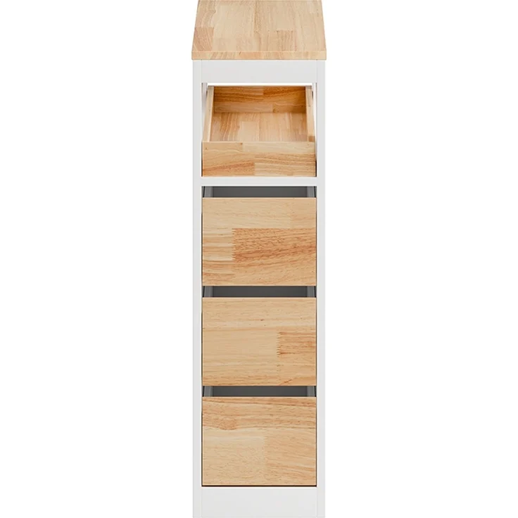 SoBuy BZR54-III-WN Badunterschrank, MDF, Melamin, Weiß, 23 x 82 x 65 cm – Bild 1