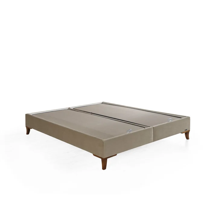 Schlafzimmer-Set "Rovina" – Bett mit Bettkasten und Matratze , Nachttisch, Hocker-Beige – Bild 6